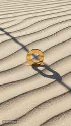 Charm anneau rond métal doré pour collier chien cuir végétal – Zumis Paris