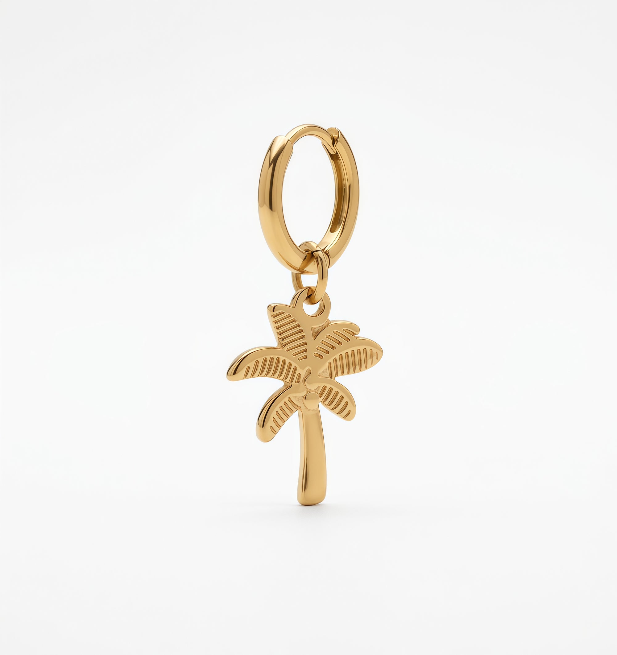 Pendentif palmier doré charm collier chien – accessoire chien premium – Zumis Paris