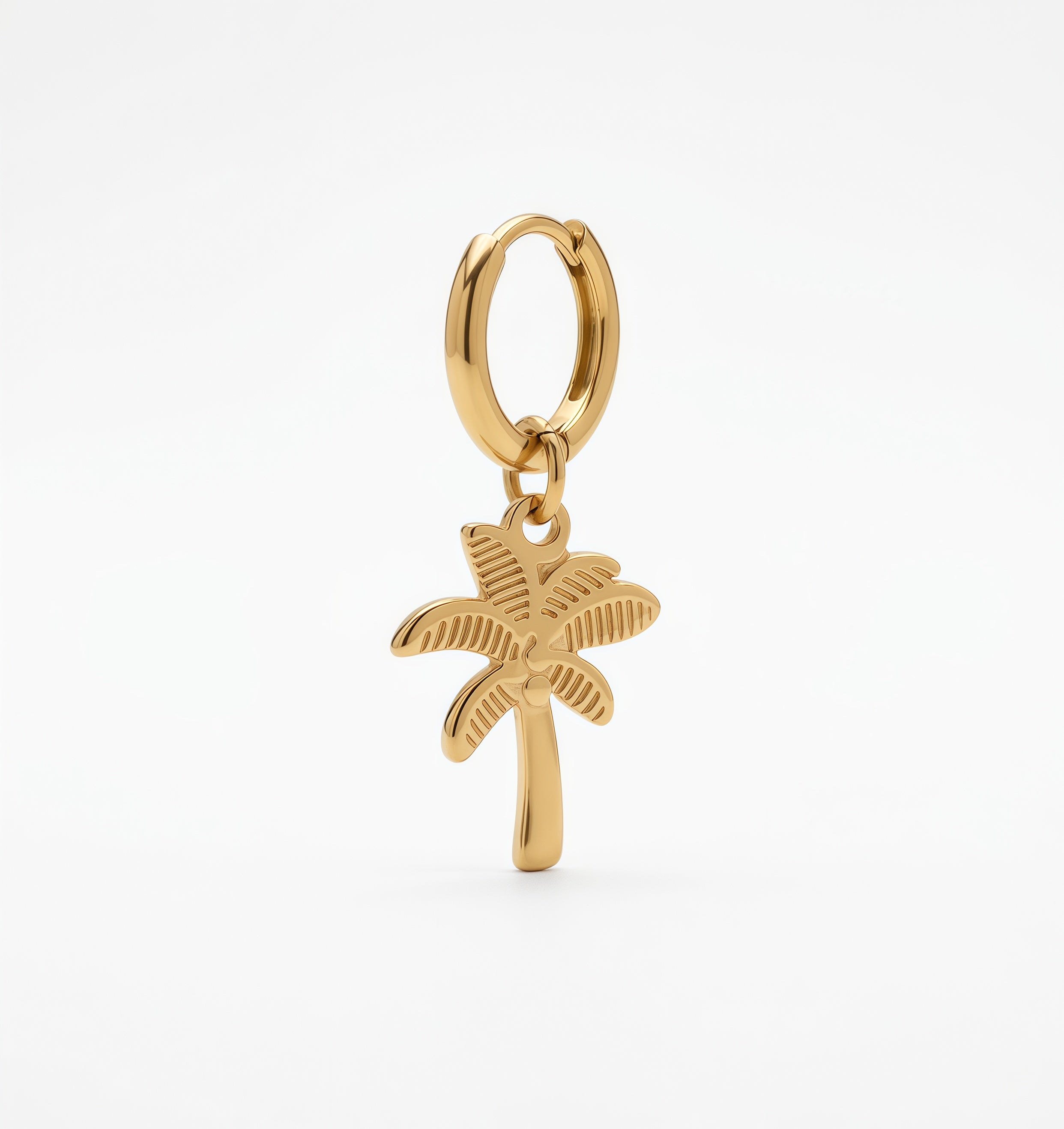 Pendentif palmier doré charm collier chien – accessoire chien premium – Zumis Paris