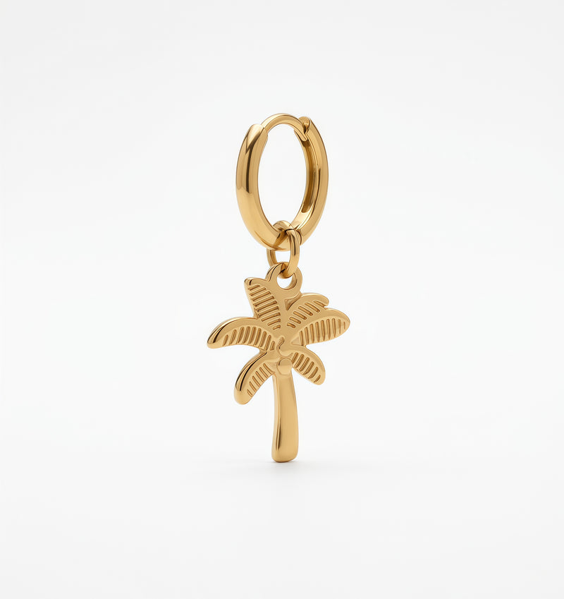 Pendentif palmier doré charm collier chien – accessoire chien premium – Zumis Paris