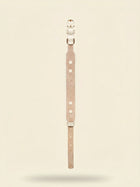 Collier chien cuir végétal blanc Albâtre – Zumis Paris